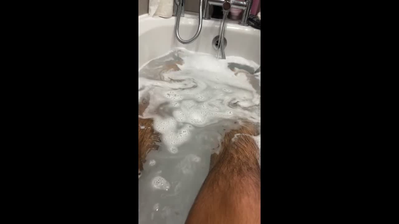 Short vid of my soapy legs and feet 