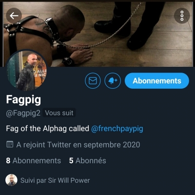 Follow my Sub @Fagpig2 on Twitter