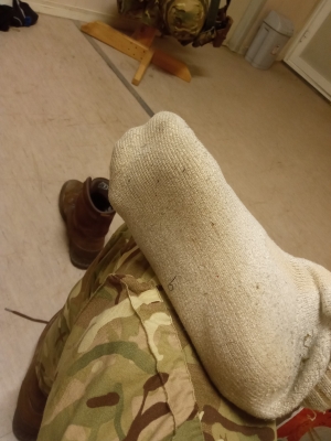 Mmm a week's worth of desert weather sweat. Used later to gag a US Marine as I pounded his fag ass