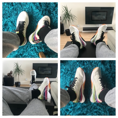 My jock-boy felt sorry after missing my birthday earlier this month, so I came back home after a long Easter break to this nice pair of trainers that he bought directly from my wishlist 🔥👟