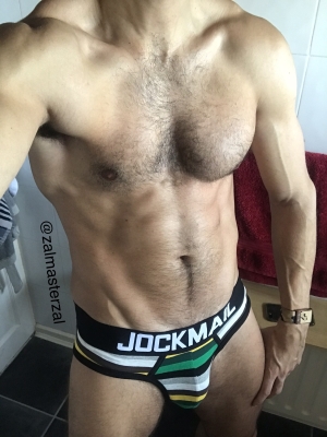 New brand of underwear, courtesy of a good boy. I would say they fit me quite well; what do you think?