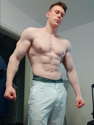 Superior in all ways. Perfect german MUSCLEGOD. Bow down and $erve your KING.