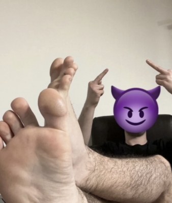 who's going to worship these superior feet?