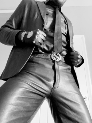 Love a good suit and tie - even better when it’s leather
